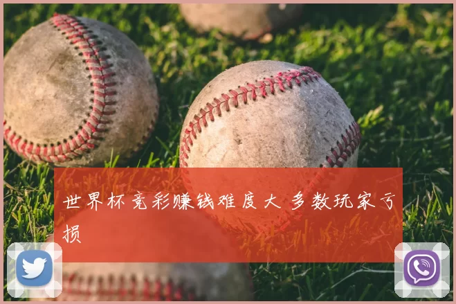世界杯竞彩赚钱难度大 多数玩家亏损